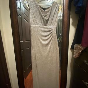 Lauren - Gold draped long dress